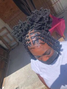 Dreadlock Styles, Styles Locs, Dreads Styles For Women, Faux Locs Hairstyles, Hair Twist, Dreads Styles, Twist Styles