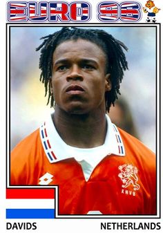 an image of a soccer player with dreads on his head and the name david's netherlands