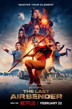 the last airbender movie poster for netflix's upcoming series, starring actors