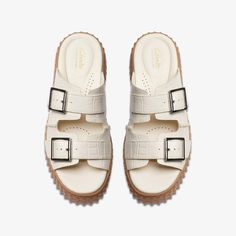 WOMENS Torhill Slide Cream Interest Flat Sandals | Clarks US Shoe Care Kit, Clarks Sandals, Shoe Care, Summer 2024, Flat Sandals, Warm Weather, Dream Closet, Fashion Forward, Heel Height