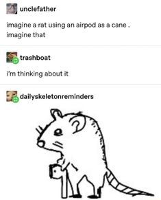 an image of a rat with caption that reads, i'm thinking about it