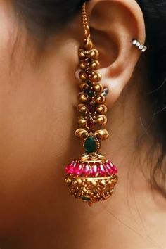 Gold Jumkas Antiques, Jumkas Antiques, Gold Jumkas, Temple Work, Work Earrings, Temple Jewellery Earrings, Rose Gold Drop Earrings, Gold Jhumka Earrings