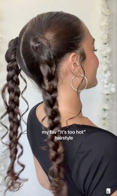 Going Out Straight Hairstyles, Ciocate Dama Outfit, Lounging Hairstyles, Hairstyle Inspo For School, Cool Slick Back Hairstyles, Cute Fun Hairstyles For Long Hair, Hairstyle Ideas Wavy Hair, Sleek Hairstyles For Curly Hair, Easy Music Festival Hairstyles