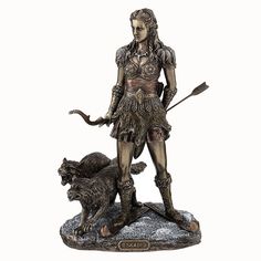 Skadi - Norse Goddess Of Winter, Hunt And Mountains - Myth & Legend, Norse Myth, XoticBrands, XoticBrands Home Decor Skadi Goddess, Granny Witch, Bow Hunting Women, Viking Accessories, Norse Goddess Of Love, Red Tunic Dress, Shield Wall, Pagan Goddess