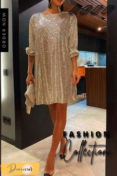 Sexy Solid Sequins Off The Shoulder Waist Skirt Dresses 파티 드레스, Casual Chique, Sequin Party Dress, Dinner Dress, Festival Dress, Dress Mini, Mini Dress Party, Gold Dress, Party Dresses For Women