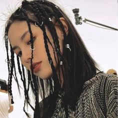 Turkish Braids, Bangs Up Hairstyle, Asian Braids Hairstyles, Chinese Girl Hairstyles, Chinese Braids, Techno Hair, Subversive Aesthetic, Ulzzang Hair