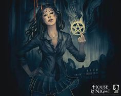 the cover to house of night, featuring a woman in a black dress holding a key