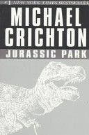 the cover of michael crichton's book, jurassic park