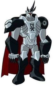 an animated image of a man in armor