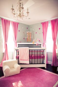 Pink and gray Nursery Design, Pink Nursery, Baby Bedroom, Everything Baby, Kids' Room, Future Baby, Nursery Room