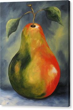 Acrylic Art, Pear Art, Fruit Painting, Painting Still Life, Still Life Art, Fruit Art, Pastel Art, Pastel Painting, Still Life Painting