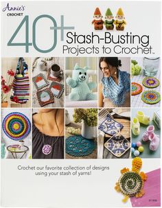 the book is about crochet and it has pictures of different items on it