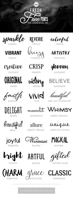 some type of font that is in different styles