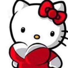 an image of a hello kitty holding a heart