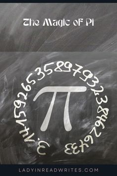 a chalkboard with the pi symbol painted on it