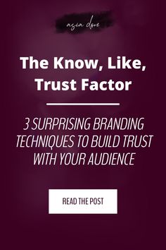 Hey there, entrepreneur! In this blog post I’m spilling the beans on how to build trust with your audience, attract ideal clients, and close more sales in your small business. By using three underrated yet powerful branding techniques, you’ll be able to quickly build trust and convert your audience into paying clients. Read it now! How to Market Your Business | Marketing Strategy Plan | Target Audience | Know Like Trust Factor | Personal Brand Tips