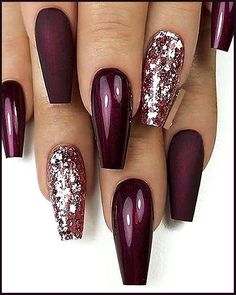 Nail Designs Fall Acrylic, Winter Nail Ideas, Stars Nails, Simple Fall Nails, Green Nail Art, Fancy Nails Designs, Homecoming Nails Acrylic, Fall Acrylic Nails, Pretty Nail Art Designs