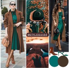 Autumn Color Palette Fashion, Outfits And Accessories, Colour Combinations Fashion, Color Combos Outfit, Color Blocking Outfits, Color Combinations For Clothes, Fashion Capsule, Trendy Outfit