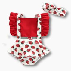 Momorii | Kids Clothing Store Romper Outfits, Nappy Bags, Strawberry Print, Stylish Baby, Printed Rompers, Baby Prints