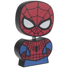 a spiderman toilet paper dispenser on a white background