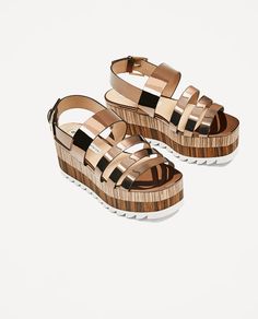 Image 1 of CONTRAST WEDGES from Zara Sandal Espadrille, New Collection