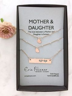 Mom Daughter Jewelry, Sisters Jewelry, Jewelry For Mom, School Mom, Sister Jewelry, Daughter Jewelry, Birthday Gifts For Teens, Sparkly Jewelry