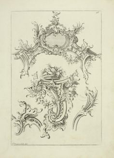 a drawing of an ornate design on paper