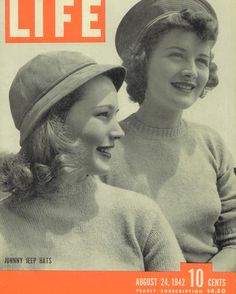 the cover of life magazine features two women wearing hats and smiling at each other's side