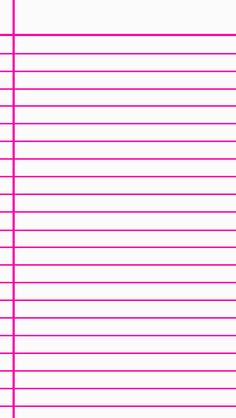 lined paper with lines on the bottom and one line at the top that is pink