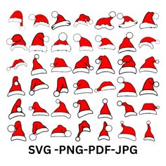 santa hat svg - png - dfjg