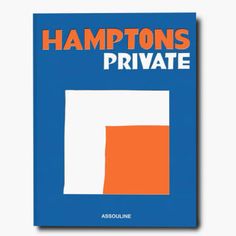 the book cover for hampton's private, with an orange and white rectangle