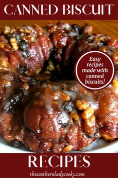 an apple cinnamon monkey bread on a plate with the words great for brunch