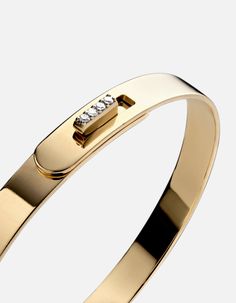 Our women’s Standard Cuff is craftily made in polished 14k solid gold with handset pavé diamonds on its closure for the finishing touches. All sales on markdown items are final. Diamonds, Pave Diamonds, Solid Gold, Jewelry Design, Bangles, Cuff, Bracelet, Gold