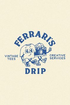 the logo for ferraris's drip