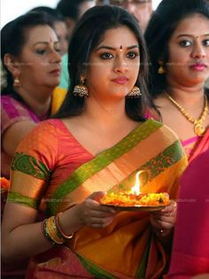 Keerthy suresh Trending Sarees, Pattu Saree Blouse Designs, South Indian Sarees, Wedding Saree Indian, Bridal Sarees, Elegant Saree