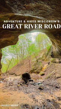 image of pictured rock cave and waterfall in wisconsins wyalusing state park Great River Road Trip, Hiking Wisconsin, Great River Road, Hello Stranger, Great River, River Road, Mississippi River, Scenic Drive, Outdoor Adventure