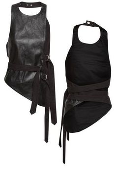 [ canvas and leather harness - ksubi ] Sukienki Maksi, Stil Masculin, Rok Outfit, Post Apocalyptic Fashion, Leather Halter, Apocalyptic Fashion, Mode Chic, Ropa Diy
