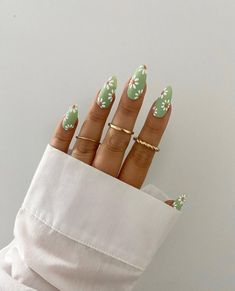 Daisy Nails, Cute Gel Nails, Cat Kuku, Fire Nails, Chic Nails, Dream Nails, Floral Nails