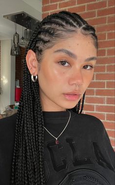 Latina Cornrows, Braids On Mexican Women, Cornrows Women Natural Hair, Latina Box Braids, Asian With Braids, Braids On Hispanic Women, Braids For Mexican Women