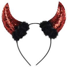 Glittered Devil Cheap Halloween Party, Horns Headband, Headband Costume, Fairy Halloween Costumes, Devil Horns, Horn Headband, Star Headband, Cheap Halloween, Scary Costumes