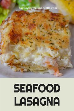 this seafood lasagna is an easy and delicious dinner