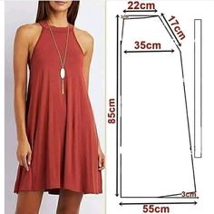 a women's dress size guide with measurements