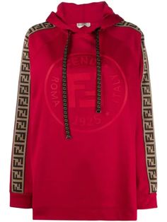 FARFETCH - The Global Destination For Modern Luxury Amor Hoodie, Fendi Sweater, Fendi Clothing, Fendi Logo, Mens Sweatshirts Hoodie, Jacquard Sweater, Performance Leggings, Dress Shirt Sleeves, Hooded Sweater