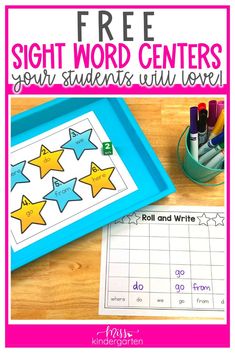 free sight word centers for students with love