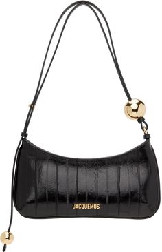 Jacquemus Bag Outfit, Bag Branding, Black And Gold Purse, Black And Gold Outfit, Bags 2024, Shoulder Purses, Jacquemus Bag, Handbag Hardware, Mode Zara