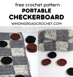 crochet pattern for a checkerboard pot holder