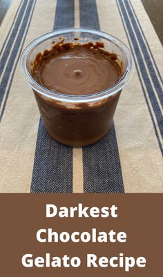 Darkest Chocolate Gelato Recipe Ninja Creami Gelato Recipe Chocolate, Ninja Creami Vanilla Gelato Recipes, Gelato Ninja Creami Recipe, Creami Gelato Recipes, Ninja Gelato Recipes, Chocolate Ninja Creami, Gelato Recipes For Ninja Creami, Ninja Creami Recipes Gelato