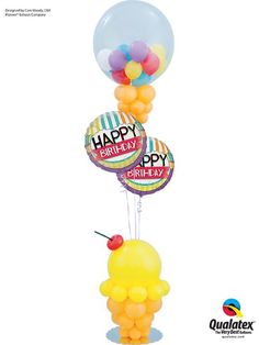 balloons with happy birthday written on them