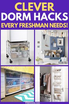 Dorm Room Organization - Great Hacks for Organizing a College Dorm Room