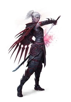 Dnd Hexblade Warlock, Drow Hexblade, Half Drow, Critical Role Characters, Female Character Concept, Dnd Character